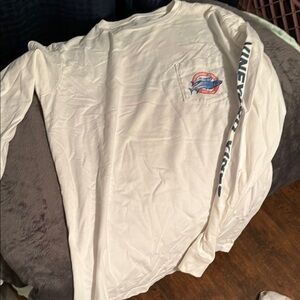 Vineyard Vines Cream Long Sleeve Tee